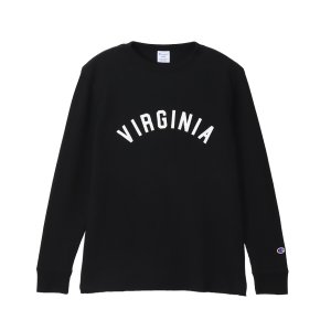 画像: CHAMPION/LONG SLEEVE T WAFFLE  BLACK