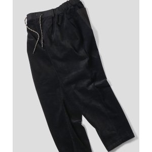 画像: (再入荷) GYMMASTER/STRETCH CORDUROY TUCK PANT  BLACK