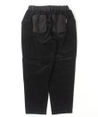 画像2: GYMMASTER/STRETCH CORDUROY TUCK PANT  BLACK