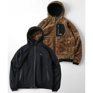 画像: GYMMASTER/REVERSIBLE TASLONxBOA HOOD JACKET  BLACKxMOCA