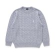 画像1: RATS/CASHMERE CABLE KNIT  GRAY