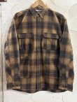 画像1: NANGA/FADE PLAID CAMP SHIRT  BROWN