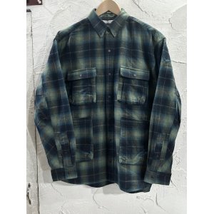 画像: NANGA/FADE PLAID CAMP SHIRT  GREEN