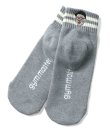 画像1: GYMMASTER/HAPPY EMBROIDERY SHORT SOX  GRAY