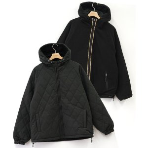 画像: GYMMASTER/REVERSIBLE 60/40xFLEECE HOOD JKT  BLACK