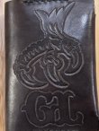 画像3: GROK LEATHER//CARD HOLDER CARVING BLACK