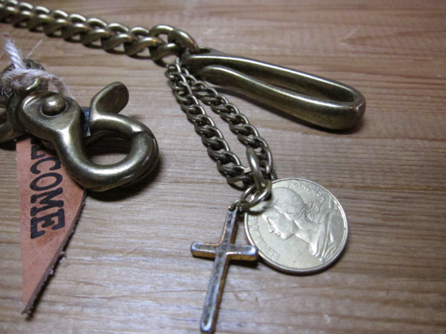 画像: WELCOME/CROSS&COIN WALLET CHAIN  BRASS