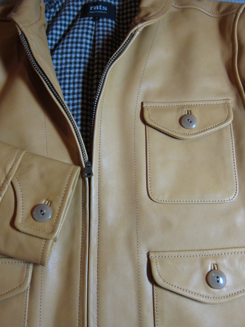 画像: RATS/CORSAC LEATHER JKT  CAMEL