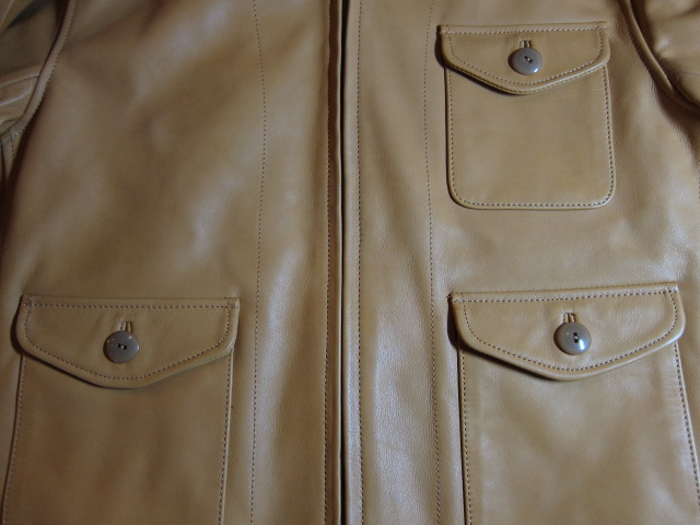 画像: RATS/CORSAC LEATHER JKT  CAMEL