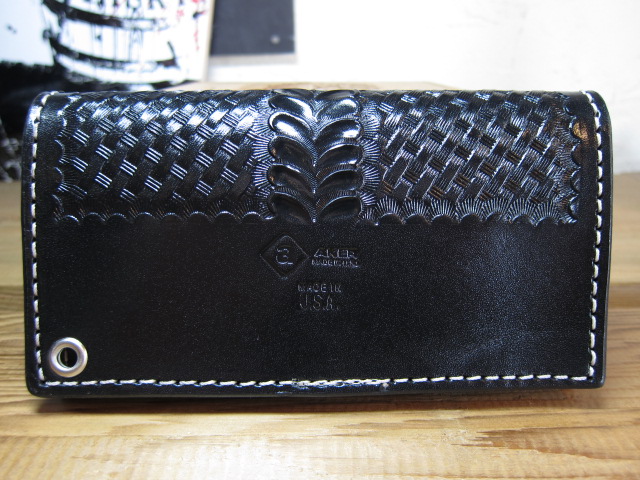 画像: AKER/WALLET BASKET WEAVE  BLACK