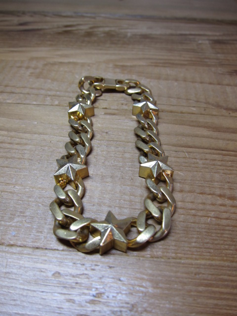 画像: ROTTWEILER/CHAIN BRACELET STARS  GOLD