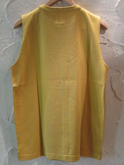 画像2: (SALE 40%OFF)GO WEST/NO SLEEVE PATCH TEE GOWEST  BUTTER(MUSTARD)