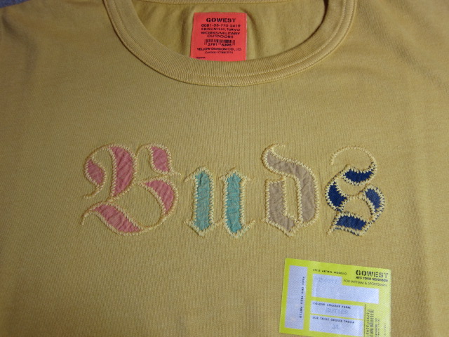 画像: (SALE 40%OFF) GO WEST/NO SLEEVE PATCH TEE BAD  BUTTER(MUSTARD)