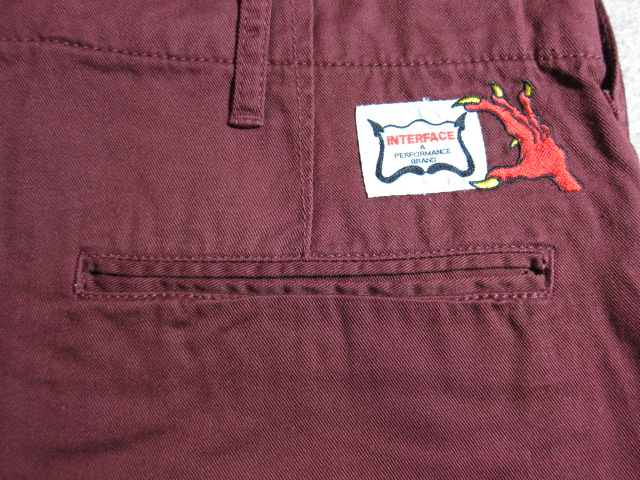 画像4: (SALE 35%OFF) INTERFACE/SATAN HAND CHINO SHORTS　BURGUNDY