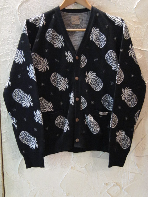 画像: BELAFONTE/HAWAIIAN KNIT CARDIGAN  BLACK