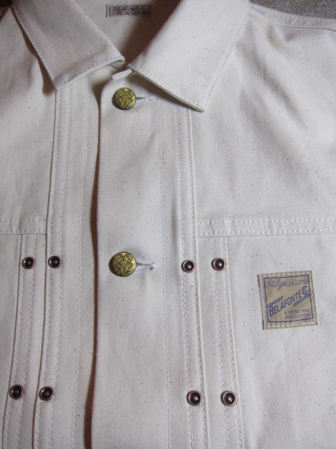 画像: BELAFONTE/RAGTIME CANVAS JKT OFFWHITE