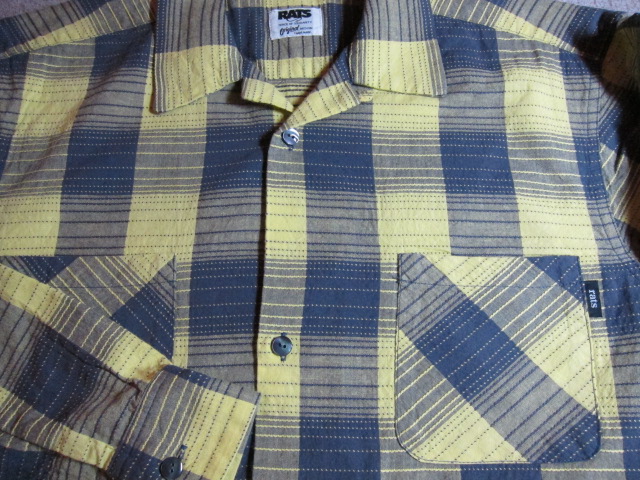 画像: RATS/YELLOW CHECK L/S SHIRTS  YELLOW