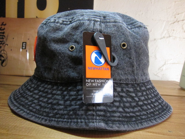 画像: POINTER/WASHED BUCKET HAT WAPPEN  BLKDENIM