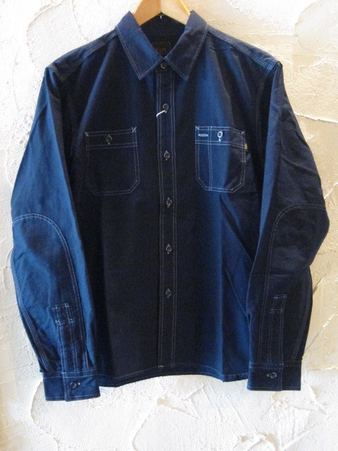 RATS/TRIPLE STITCH WORK SHIRT NAVY RATS