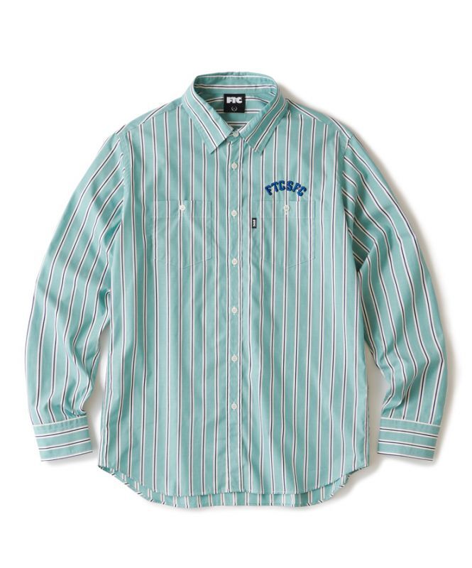 FTC EMBROIDERY STRIPE SHIRT-mwasaving.com