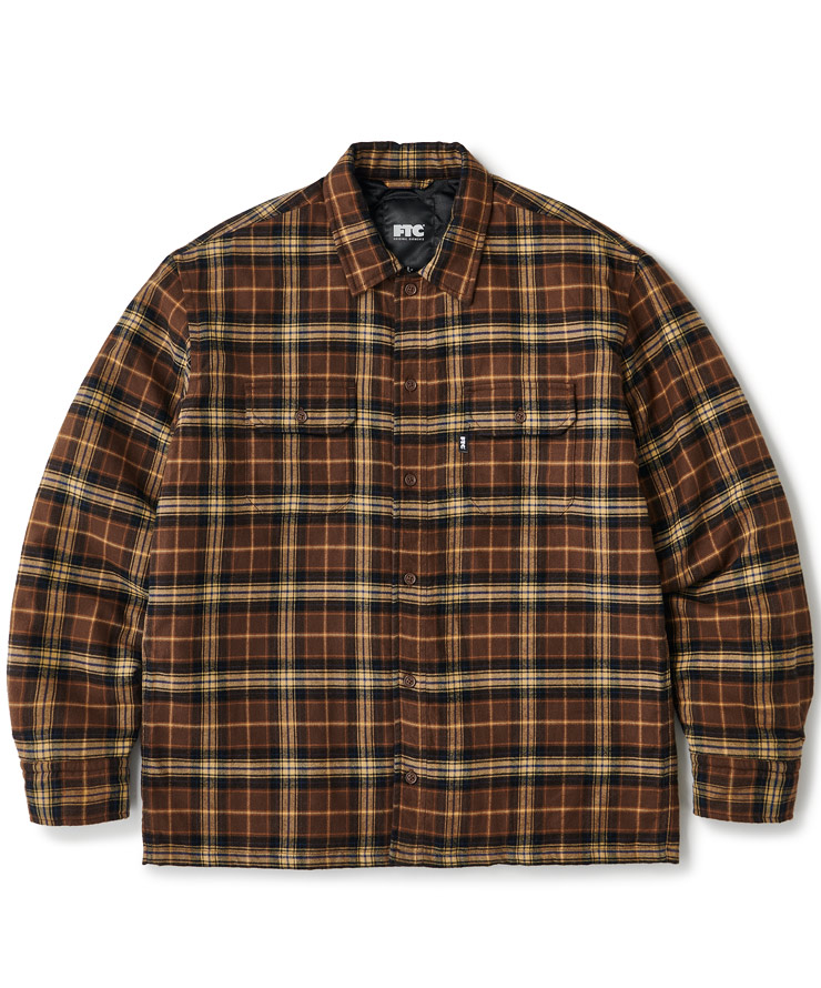 FTC / QUILTED LINED PLAID NEL SHIRT | www.darquer.fr