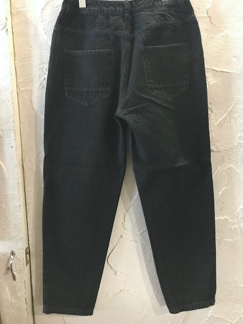 画像2: (再入荷) HAL HAM/DENIM WIDE TAPERED PANTS   BLACK