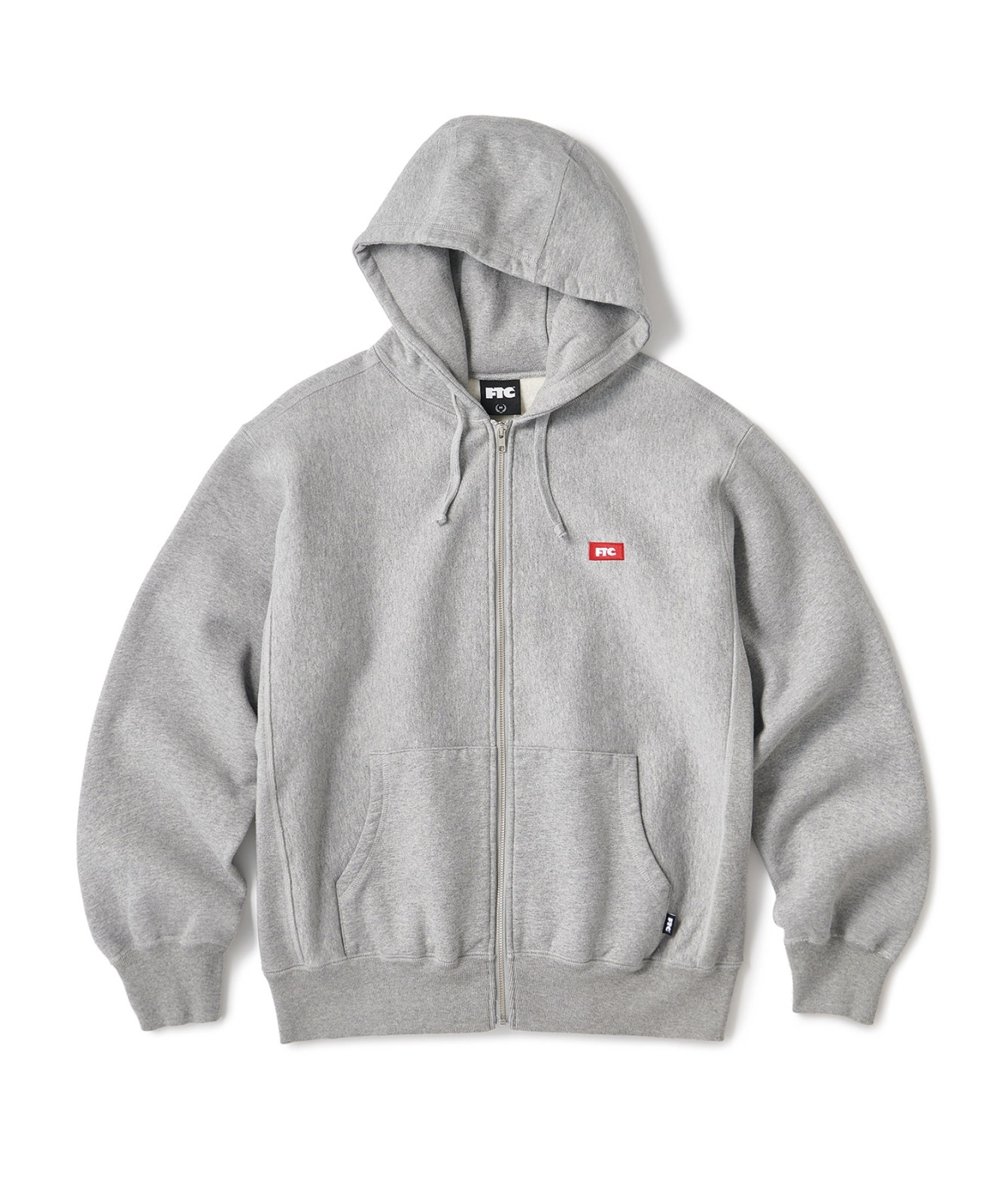 画像1: FTC/SMALL BOX LOGO ZIP UP HOODY  GRAY