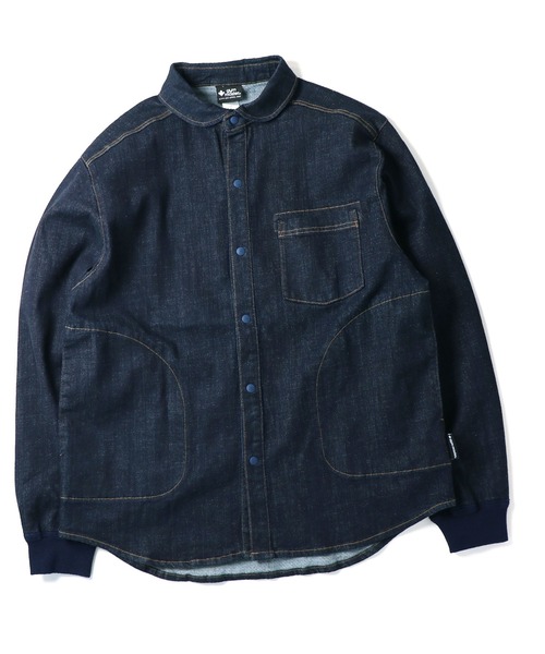 画像1: GYMMASTER/STRETCH DENIM SHIRTS JKT  ONE WASH