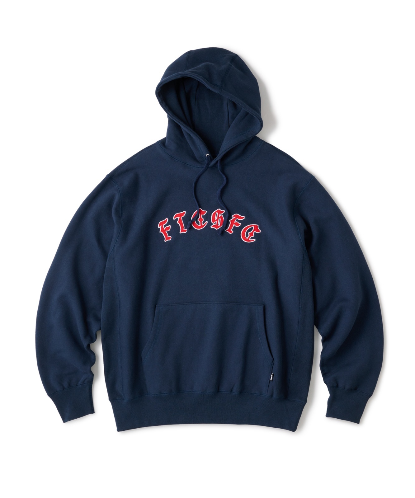 画像1: FTC/OLD ENGLISH PULLOVER HOODY  NAVY