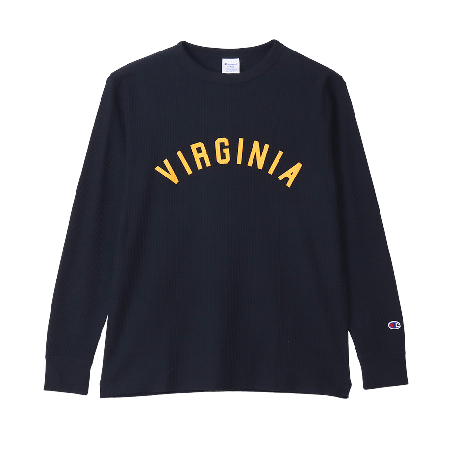 画像1: CHAMPION/LONG SLEEVE T WAFFLE  NAVY