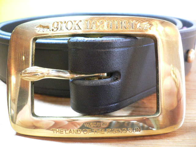 画像: GROK LEATHER/PLANE BELT 30mm  BLACK