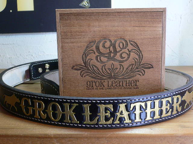 画像: GROK LEATHER/LOGO HAND BELT  BLACK